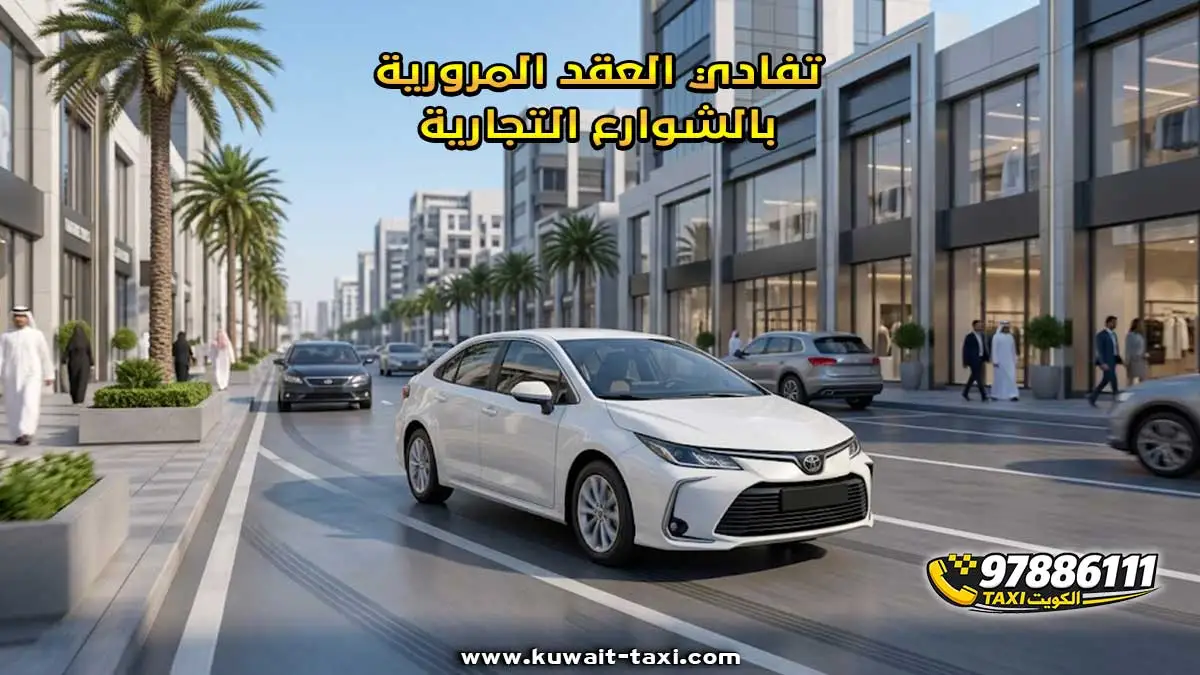 تفادي العقد المرورية بالشوارع التجارية.