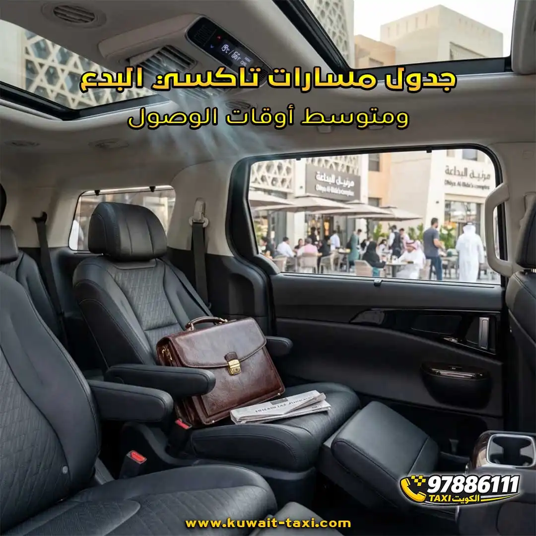 جدول مسارات تاكسي البدع ومتوسط أوقات الوصول